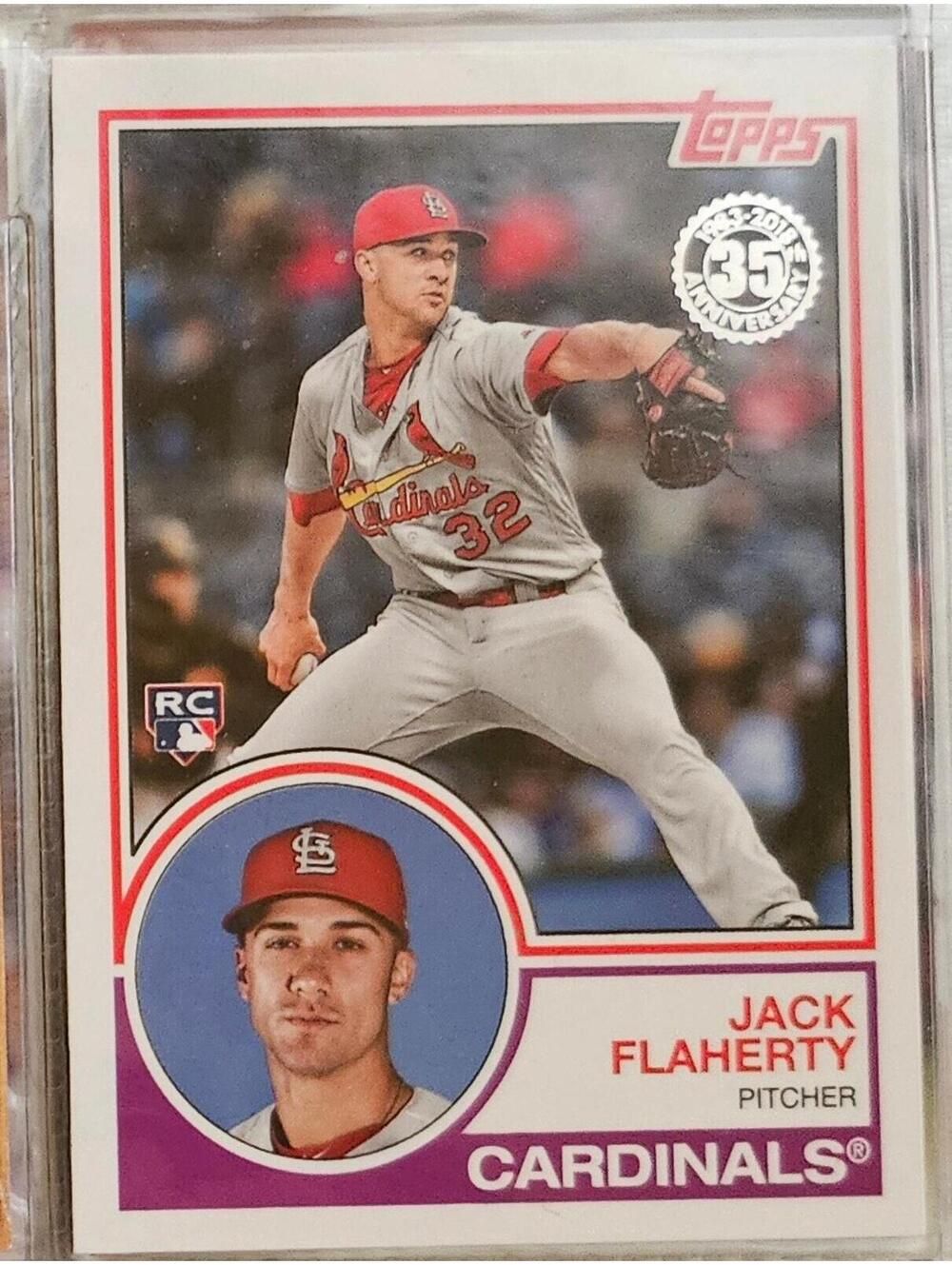2018 Topps Update 1983 #83-37 Jack Flaherty (RC) St. Louis Cardinals
